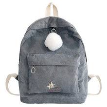 Load image into Gallery viewer, Corduroy Women Backpacks