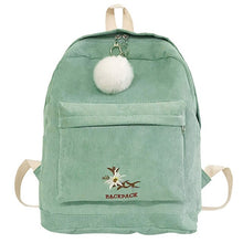 Load image into Gallery viewer, Corduroy Women Backpacks