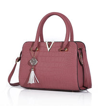 Load image into Gallery viewer, Luxury Handbags Women Bags Designer Fashion V-shaped shoulder Bags leather crossbody Bags Woman Bags For Women 2019 high quality
