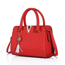 Load image into Gallery viewer, Luxury Handbags Women Bags Designer Fashion V-shaped shoulder Bags leather crossbody Bags Woman Bags For Women 2019 high quality