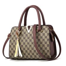 Load image into Gallery viewer, Luxury Handbags Women Bags Designer Fashion V-shaped shoulder Bags leather crossbody Bags Woman Bags For Women 2019 high quality