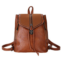 Load image into Gallery viewer, Women Leather Backpack